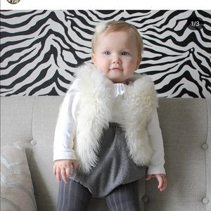 Belle Enfant real fur vest